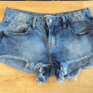 Aquamar Brazilian cut off shorts